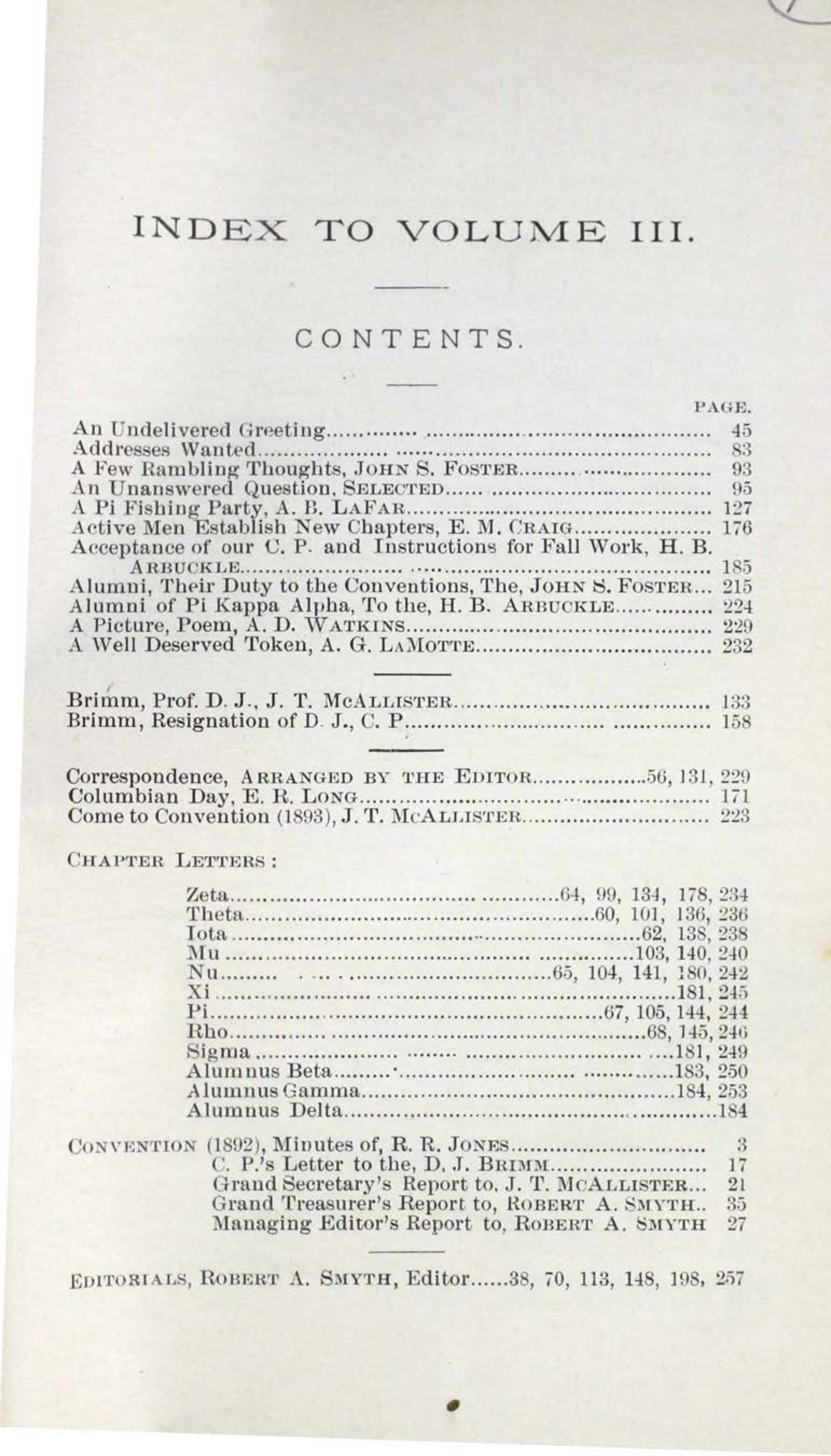 Shield and Diamond, Vol. 3, No. 1, January 1893